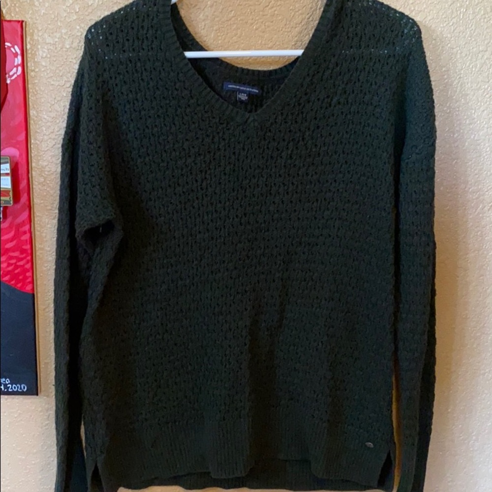 Green American eagle sweater